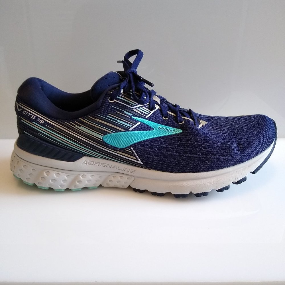 Brooks Adrenaline GTS 19 Women Blue Comfort Shoes